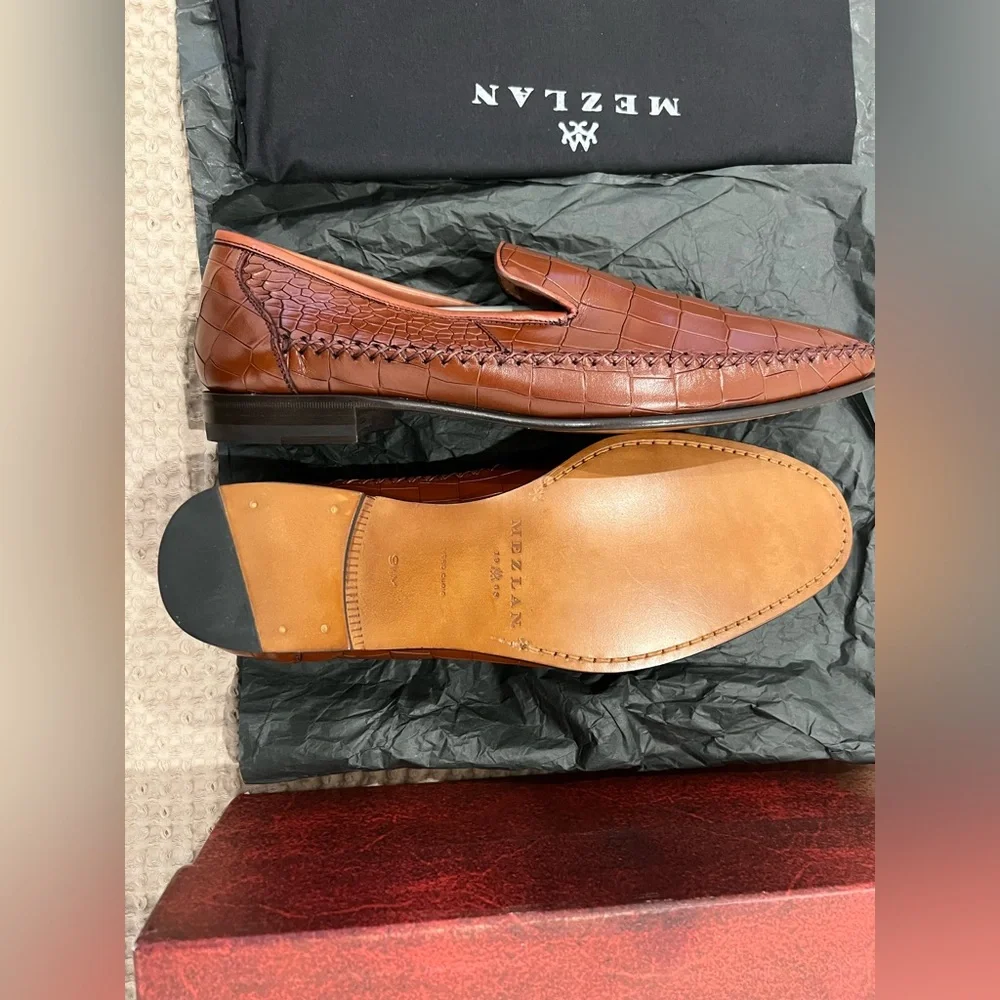 Mezlan Calfskin Dress Moccasin - Picture 5 of 5